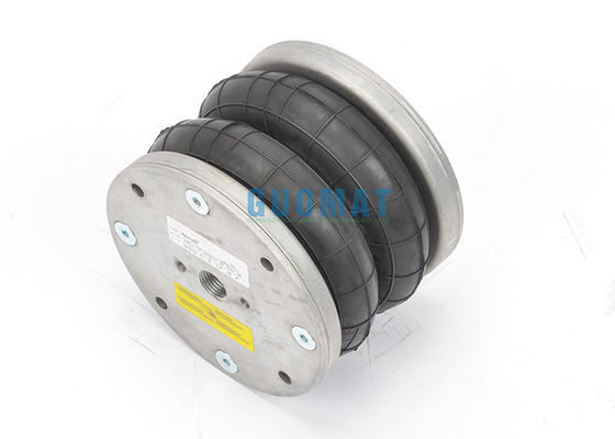 Çift Tip Kıvrımlı Hava Yaylı Körük 4XM8 Dişli Delik Endüstriyel Makine Hava Yastığı