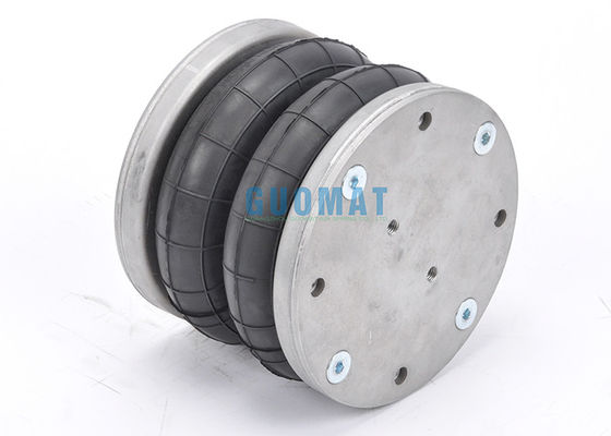 Çift Tip Kıvrımlı Hava Yaylı Körük 4XM8 Dişli Delik Endüstriyel Makine Hava Yastığı