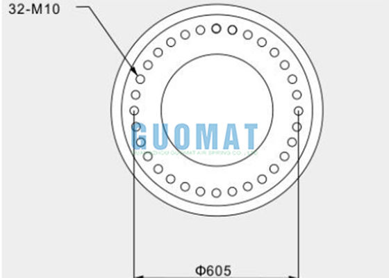 3H630376 GUOMAT Endüstriyel Körük Üreticileri 720mm Kauçuk Körükler