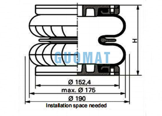 WBZ 210-E1 Weforma Kauçuk Bellows Endüstriyel Hava Bahçesi G1/2 Pnömatik Aktuatör