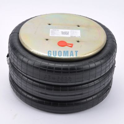 Kauçuk süspansiyon hava yayı 381mm Yükseklik Üçlü sarmal hava bellow