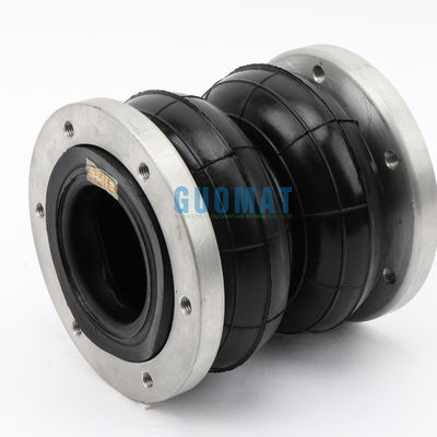 Guomat Endüstriyel Hava Bahçesi 2H160166 Flanşlı Çift Kaplı Kauçuk Bellow