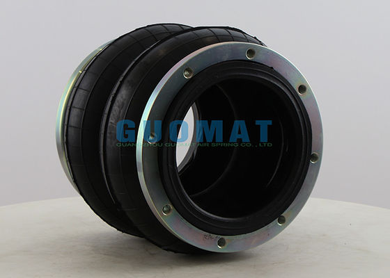M10 Flange Bağlantı Hava Yastığı 230214H-2 Çift Tip Süspansiyon Hava Baharı 214mm Doğal Yükseklik