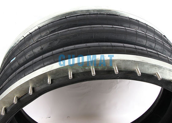 Üçlü sarmal endüstriyel AirBag 384mm Flange Tipi Hava Yolculuğu Süspansiyonu Bahçesi