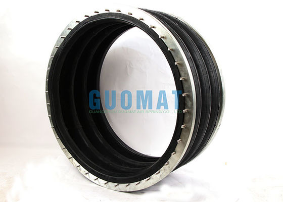 Üçlü sarmal endüstriyel AirBag 384mm Flange Tipi Hava Yolculuğu Süspansiyonu Bahçesi