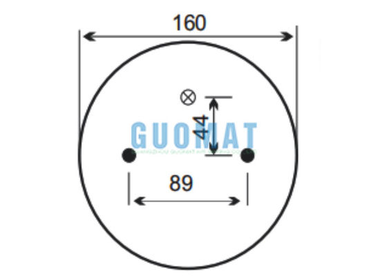 Çifte sarmal hava yayı 2B9-253 Goodyear W01-358-6945 Firestone Hava süspansiyonu