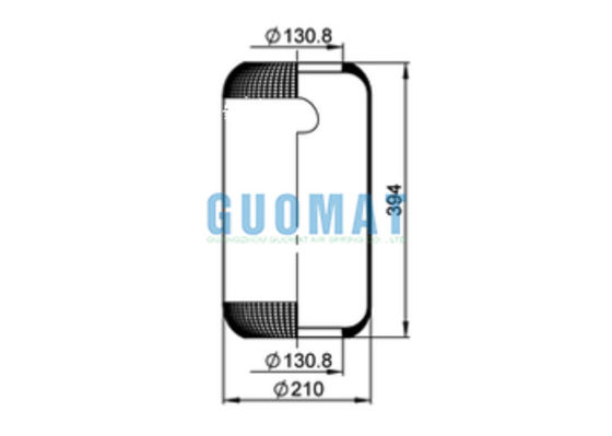 644N Contitech Kauçuk Havalandırma Bellows 1E21 Phoenix Otobüs Hava Baharı Mercedes Benz A0003270101 için