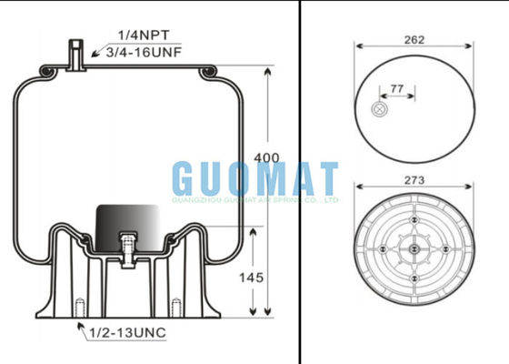 W01-358-9580 Firestone Kamyon Hava Yolculuğu Süspansiyonu 4884N1P02 Contitech Rel Air Spring Bag