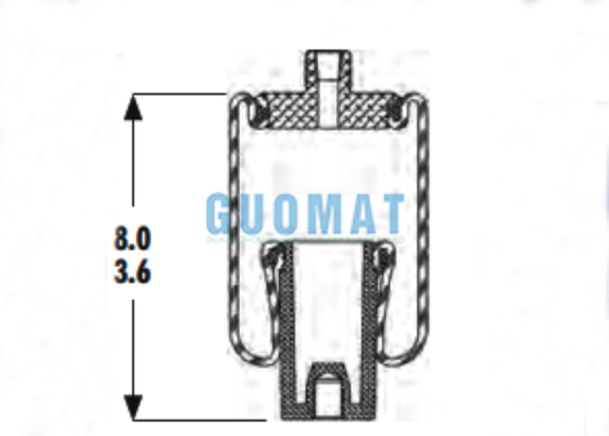 1S3-011 Goodyear Super Cushion Hava Yayı ASB-06-7-014 Piston Kabin Hava Süspansiyon Şoku