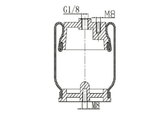 Doğal Kauçuk SZ51-5 Contitech Hava Ayarlanabilir Amortisörler Bir Yıl Garanti