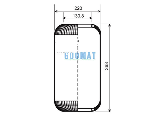 Goodyear 9081 Otobüs Hava Süspansiyon Sistemi AIRTECH 30789 DT 262436 VOL-VO B6R 20540789 için