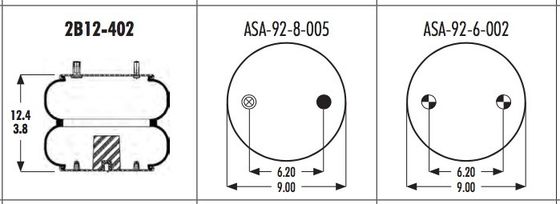 Goodyear 2B12-402 Endüstriyel Hava Yayı 578-92-3-310 Firestone W013587446