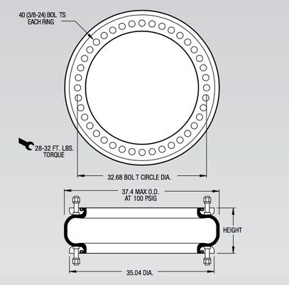 FS 5450-16 RS Kıta Endüstrisi Tek Katlı Körük W01-358-9601