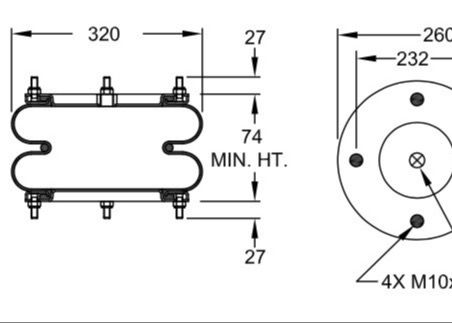 W01-R58-4061 Air Ride Yardımcı Çantalar DUNLOP S91541NB GUOMAT 2B4061 GIGANT 881202