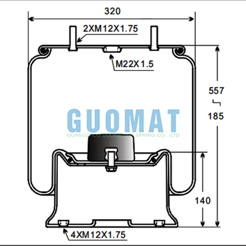 W01-M58-6338 Firestone Air Bellow 1T19L-7 1R14-730 Goodyear Kamyon Hava süspansiyonu