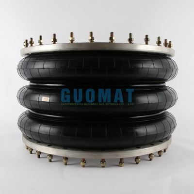 GUOMAT 3H630376 Endüstriyel üçlü sarmal tip flens halkası olan hava yayı