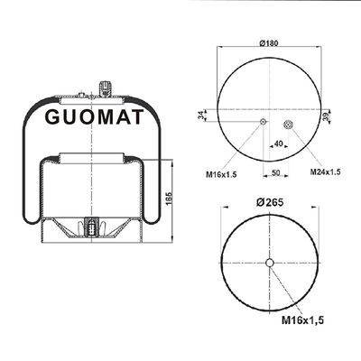 Contitech 4183NP24 Mercedes BENZ A9423202321 A9423201321 için Rolling Lobe Hava Baharı
