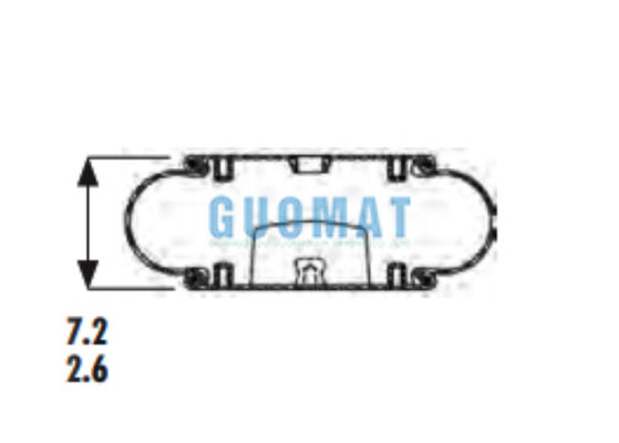 W013586920/W013587043 Firestone Kauçuk Hava Baharı 1B12-305 Goodyear Endüstriyel Hava Bellow
