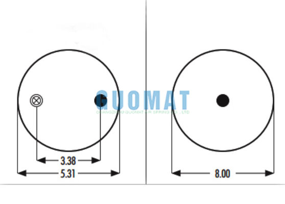 1R8-034 Goodyear Kauçuk Hava Yastıkları W01-358-5710 Firestone Kamyon Süspansiyonu Hava Baharı