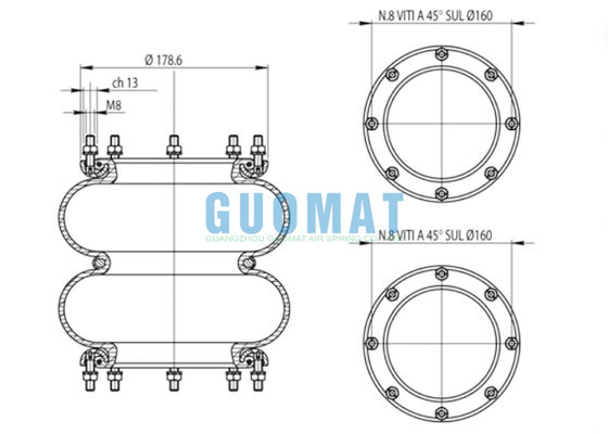 291.2.201 T291/2 Havadan asılı balon 365461 Kavşaklı hava yayı 81720882 LANCIA