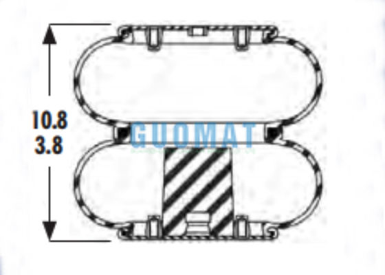 2B9-201 Goodyear Heavy Duty Air Spring W01-358-6935 Firestone Çift Bellow Hava Yastıkları