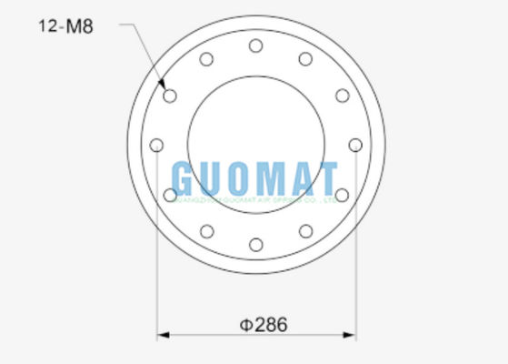 Replace W01-M58-7710 Firestone Air Spring 233C Style Convoluted Air Pillow With Flange