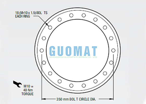 W01-M58-6974 Firestone Kauçuk Hava Bahçesi Tarzı 119 Ekipman Düzleştirme Sistemi için