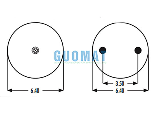 2B9-230 Goodyear Hava Bahçesi Değiştirme 578-92-3-202 Endüstriyel Kauçuk Hava Bellows