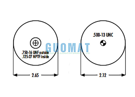 1S4-008 Goodyear Cab Air Spring Şok emici W02-358-7010 Firestone Hava süspansiyonu