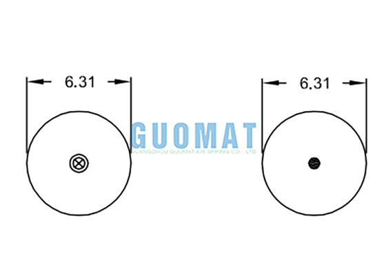 Doğal kauçuk W01-358-6897 Firestone Çift Kavşaklı Hava Baharı AS-0058 Watson & Chalin