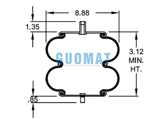 Doğal kauçuk W01-358-6897 Firestone Çift Kavşaklı Hava Baharı AS-0058 Watson & Chalin