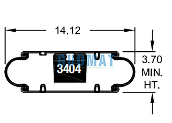 W01-358-7105 Firestone Kauçuk Hava Şoku 113 Stil Endüstriyel titreşim izolasyon hava torbası