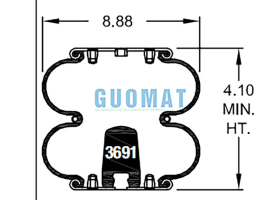 W01-358-6902 Firestone Endüstriyel Hava Yastıkları FD 200-19 310 Contitech Kauçuk Hava Baharı