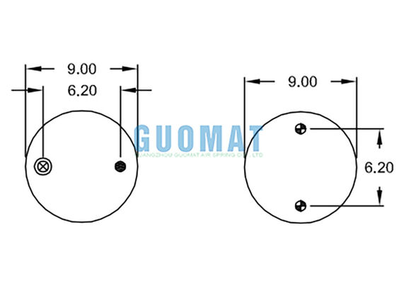 Firestone Kauçuk Hava Bahçesi Çantaları W01-358-7996 Üçlü Kavrulmuş Tip Şok emici