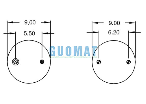 Üçlü sarmal hava yayı W01-358-8016 Firestone Suspension Air Shock Absorber Bags