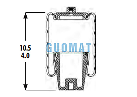 1S4-044 Goodyear Ağır Hizmet Tipi Süspansiyon Hava Yayı ASC-08-7-194 Kamyon Kabini İçin Pnömatik Körük