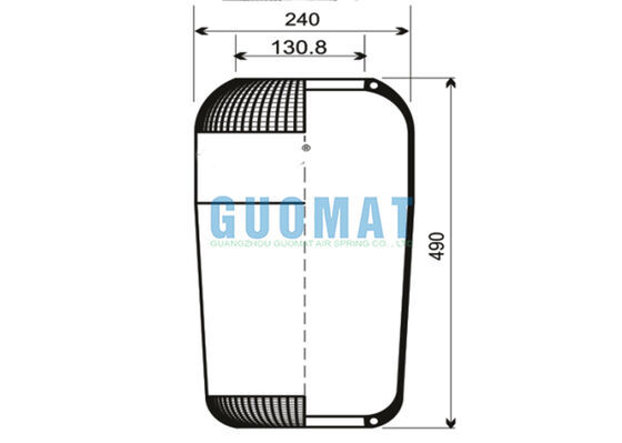 713N Contitech Süspansiyon Hava Baharı 72296 Hava Bellows V1F21D VIBRACOUSTIC