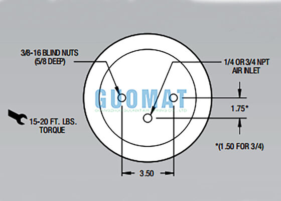 W01-358-5405 Firestone Rolling Lobe Hava Bahçesi Değiştirme 1T14C-3 Traileri Hava Şoku