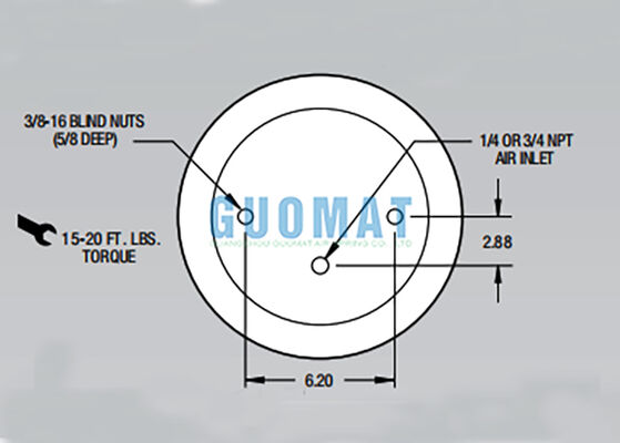 W01-358-9400 Firestone Airide Air Spring 1T15T-1 Truck Suspension Shock Absorber