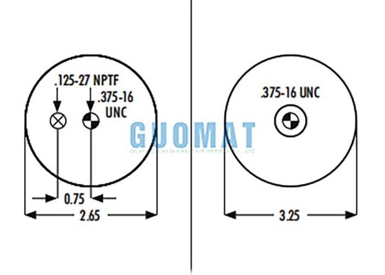 Goodyear 1S4.5-121 Kabin Hava Yayı Pistonlu ASC-08-7-157 Yedek Körük