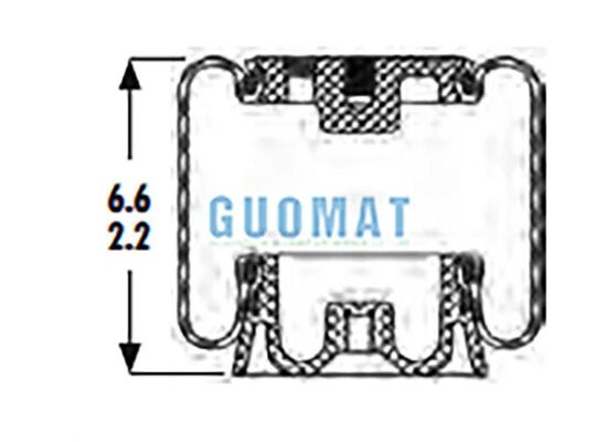 Goodyear 1S4.5-121 Kabin Hava Yayı Pistonlu ASC-08-7-157 Yedek Körük