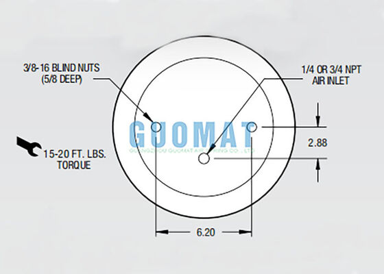 W01-358-9108 Firestone Rolling Lobe Hava Baharı 1T15M-9 Relye Hava Asılısı Balonu