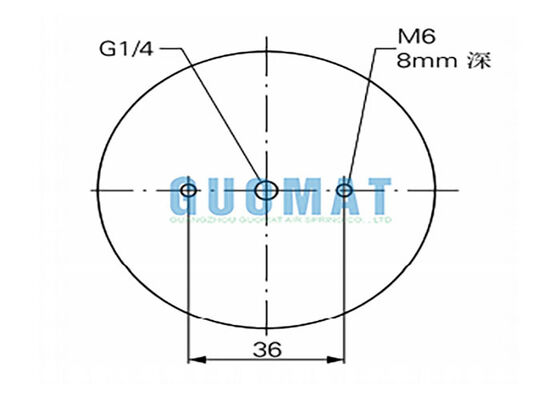 2 3/4 "x 2 Kauçuk Bellow FD 22-4 DI CR Contitech Precision Vibration Isolation Hava Yastığı