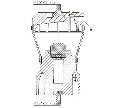 Plastik kauçuk çelik kabin hava şok emici IVE-CO Ön OEM 41019150 / 8169050 EUROTECH Eurostar