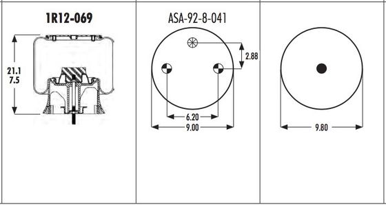 1R12-069 Kamyon Körükleri 566243038 FIRESTONE W01-358-9069
