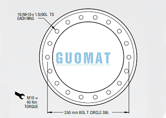 W01-M58-6974 Firestone Kauçuk Hava Bahçesi Tarzı 119 Ekipman Düzleştirme Sistemi için