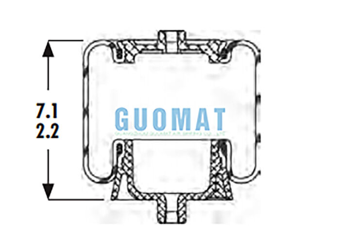 1S4-067 Kabin Hava Bahçesi Goodyear ASC-08-7-137 Kamyon Süspansiyonu Hava Yastığı Değiştirme