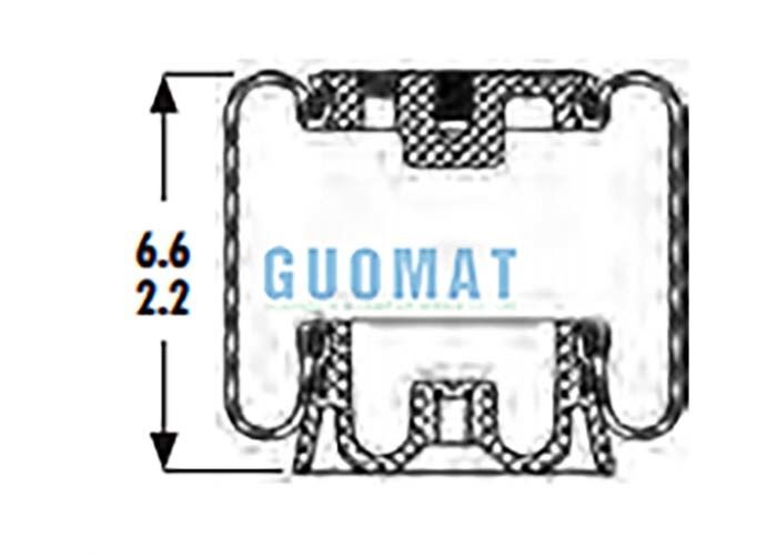 Goodyear 1S4.5-121 Kabin Hava Yayı Pistonlu ASC-08-7-157 Yedek Körük